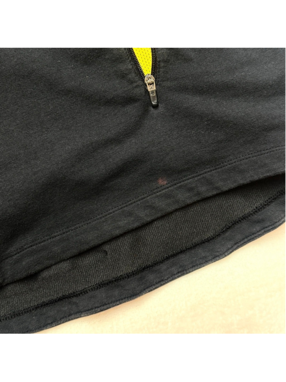 Men's Nike Livestrong Performance Windbreaker Large Yellow Black Vintage - Picture 5 of 14